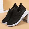 Breathable Platform Walking Sneakers-footwear > sneakers > walking sneakers-Stilenza-Black-35-Stilenza