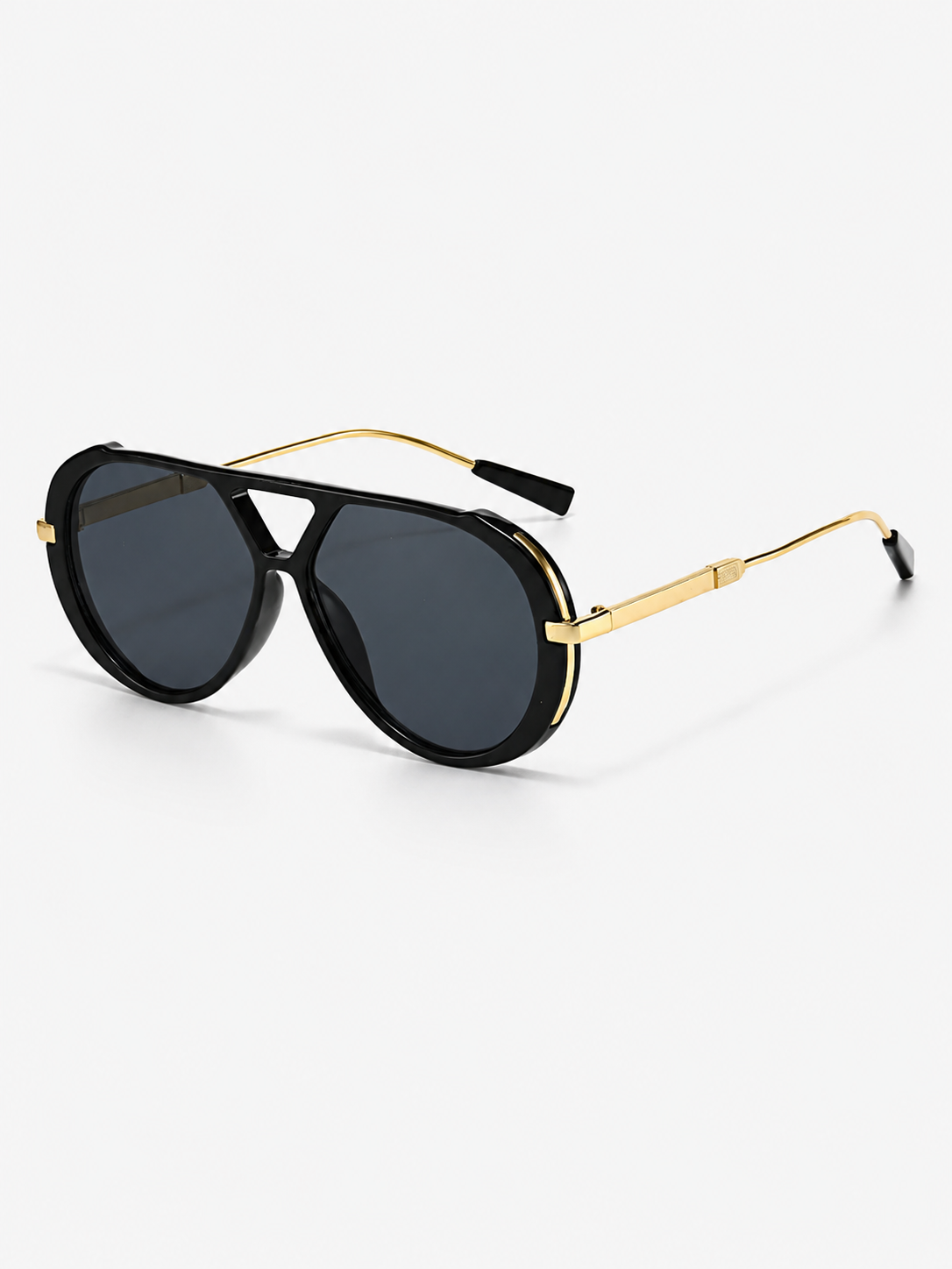 Men’s Aviator Sunglasses with Tortoise Frame-Stilenza-Black-Stilenza