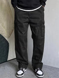 Men’s Cargo Pants Loose Fit Straight Leg-Cargo broeken-Stilenza-Black-S-Stilenza