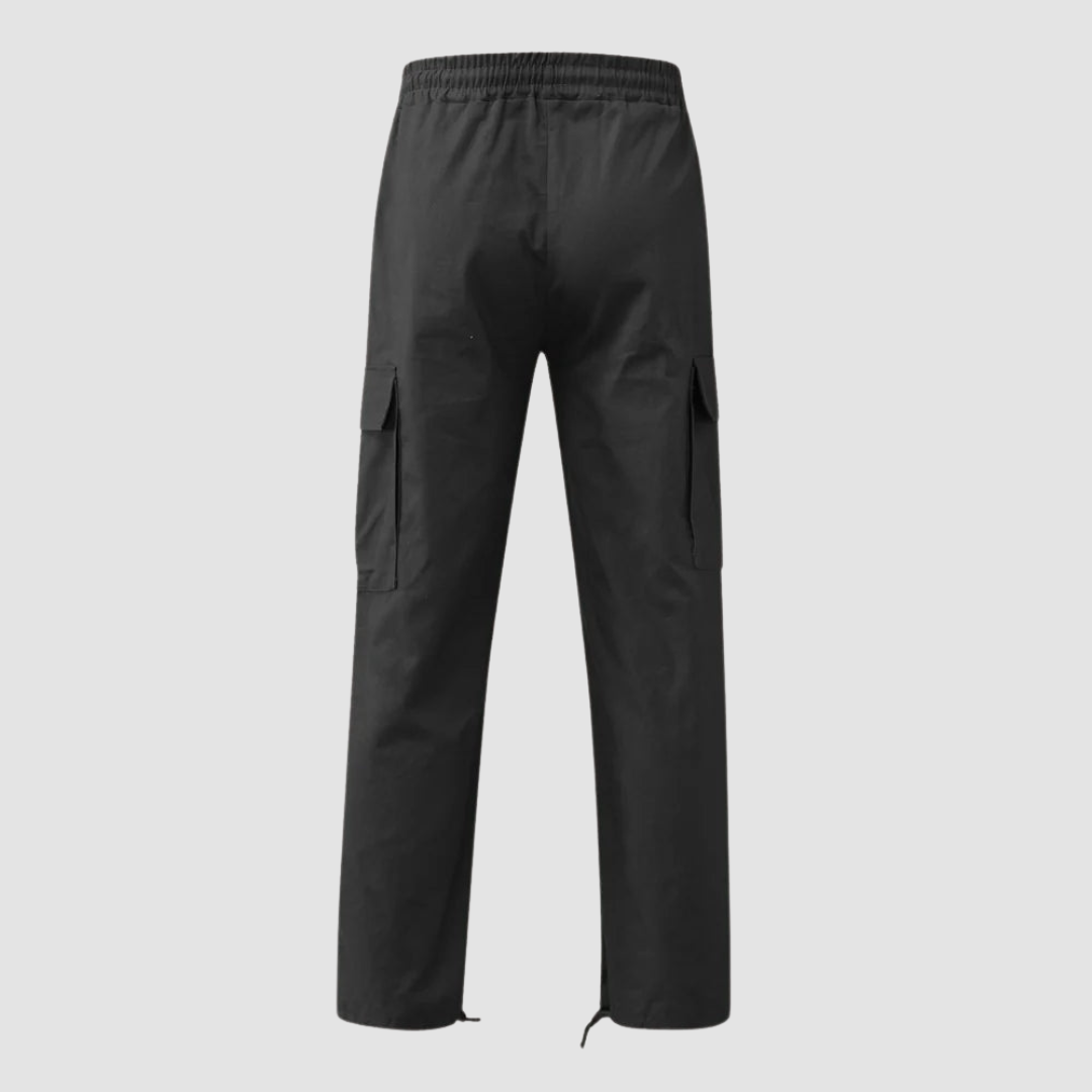 Men’s Cargo Pants Loose Fit with Drawstring Cuffs-Pants-Stilenza-Stilenza