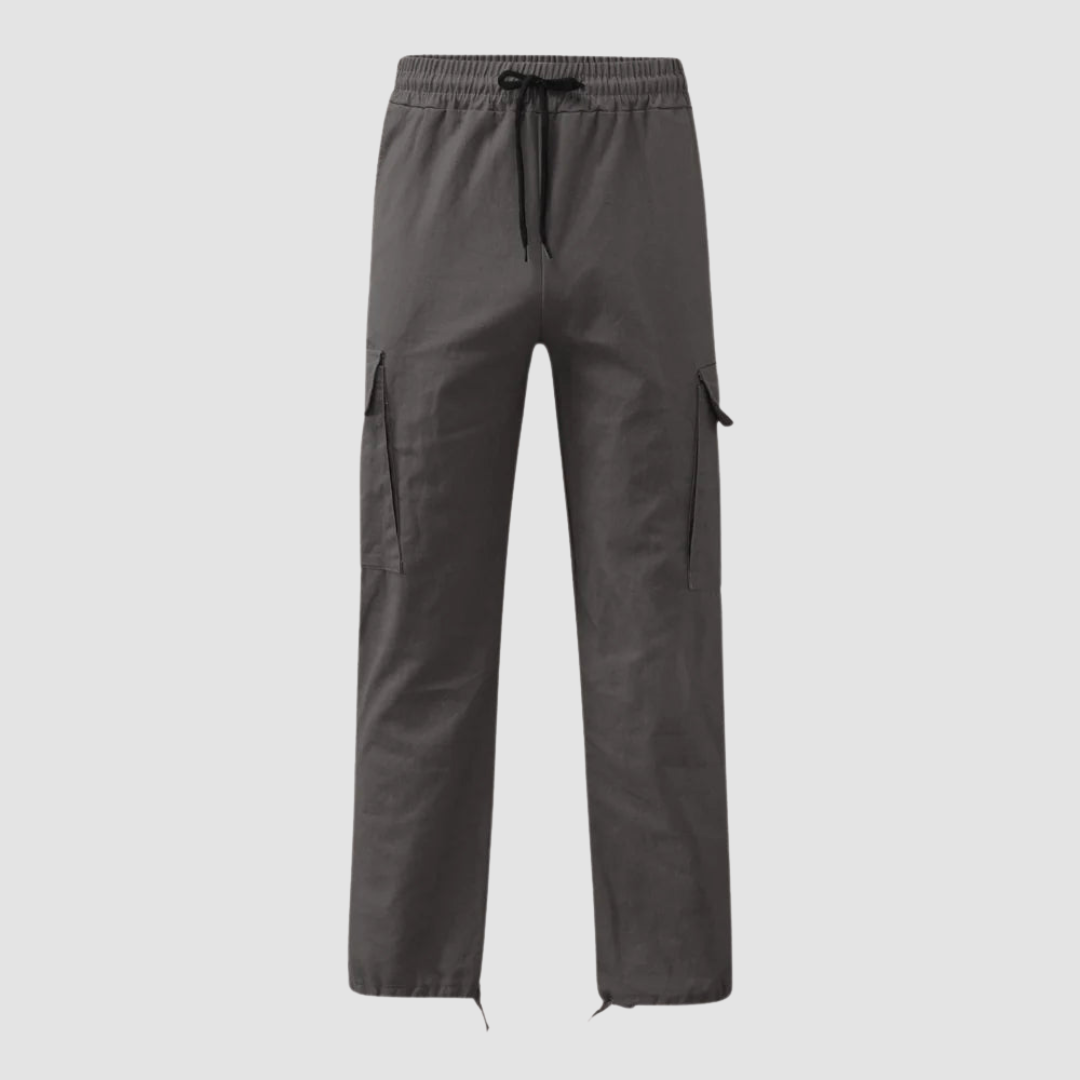 Men’s Cargo Pants Loose Fit with Drawstring Cuffs-Pants-Stilenza-Stilenza