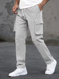 Men’s Cargo Pants Regular Fit Drawstring Waist-Cargo broeken-Stilenza-Stilenza