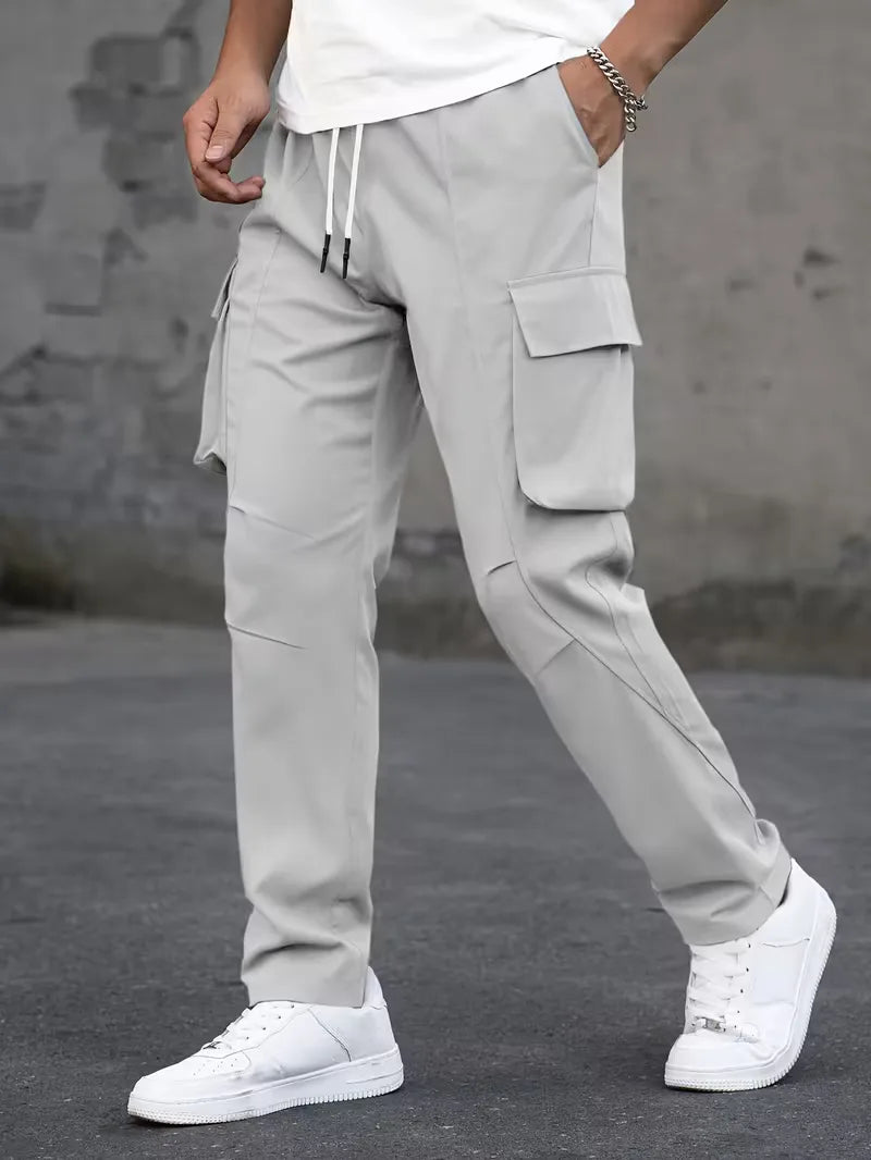 Men’s Cargo Pants Regular Fit Drawstring Waist-Cargo broeken-Stilenza-Stilenza
