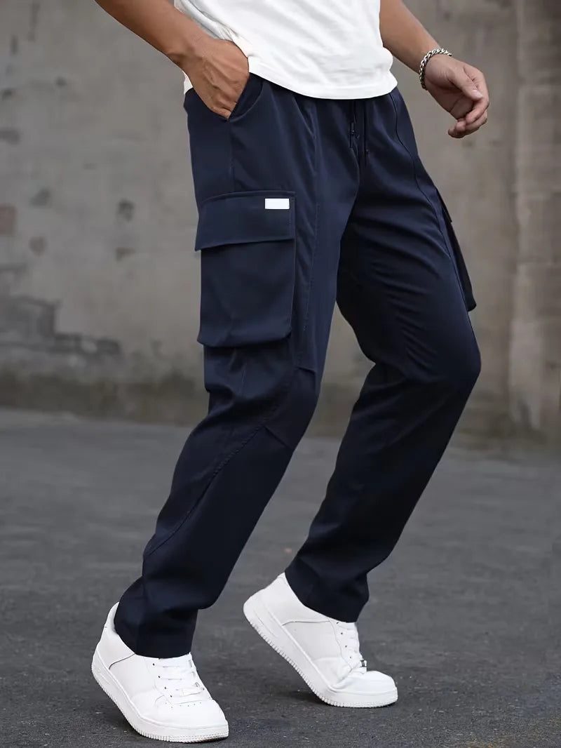 Men’s Cargo Pants Regular Fit Drawstring Waist-Cargo broeken-Stilenza-Stilenza