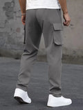 Men’s Cargo Pants Regular Fit Drawstring Waist-Cargo broeken-Stilenza-Stilenza