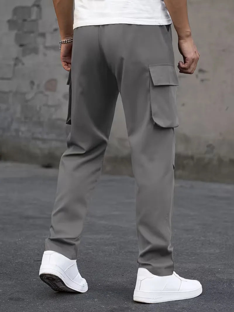 Men’s Cargo Pants Regular Fit Drawstring Waist-Cargo broeken-Stilenza-Stilenza