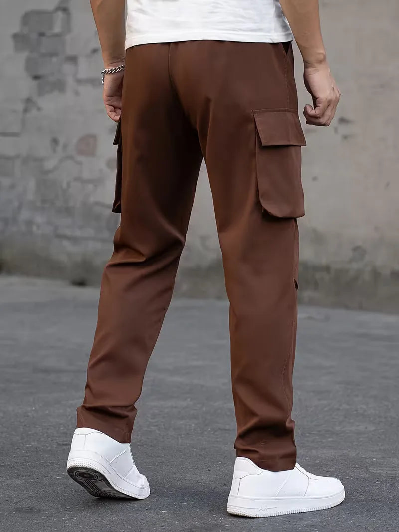 Men’s Cargo Pants Regular Fit Drawstring Waist-Cargo broeken-Stilenza-Stilenza