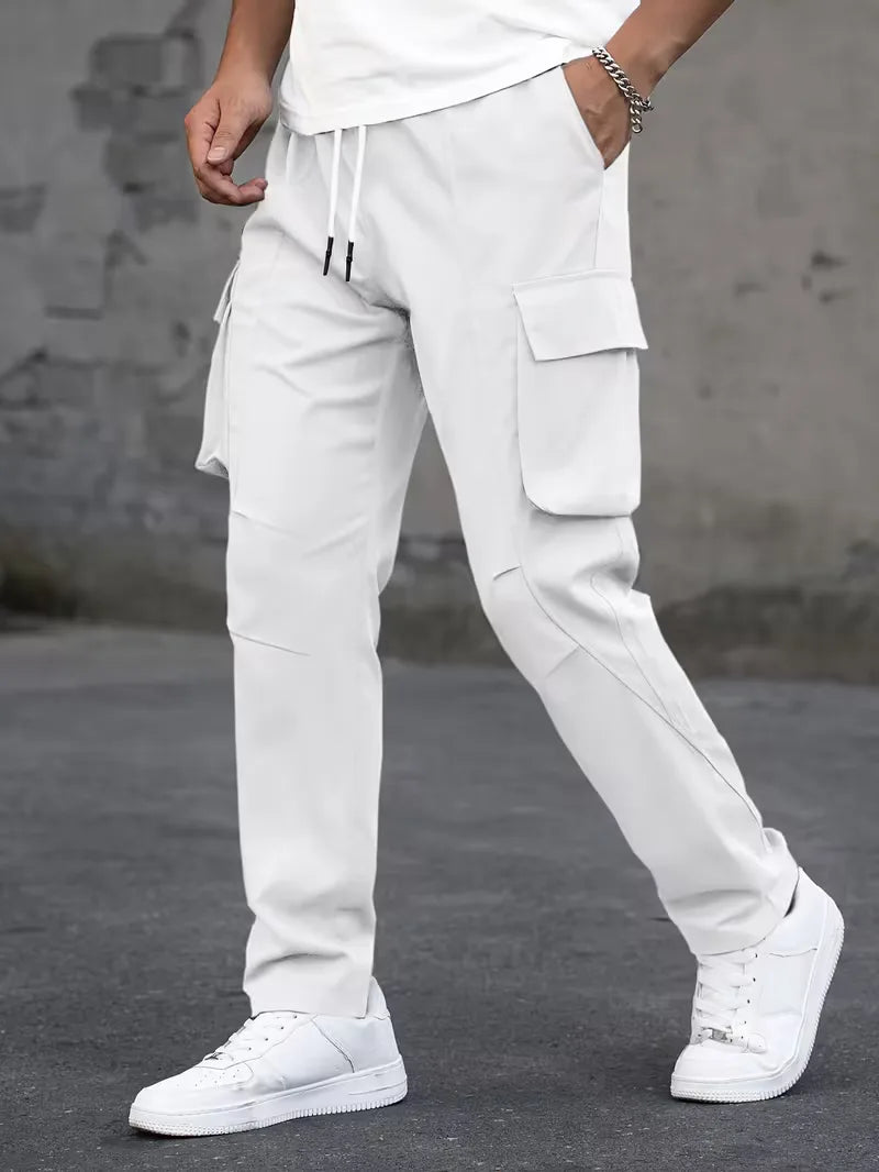 Men’s Cargo Pants Regular Fit Drawstring Waist-Cargo broeken-Stilenza-Stilenza