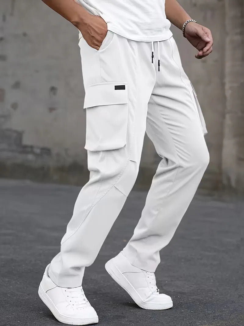 Men’s Cargo Pants Regular Fit Drawstring Waist-Cargo broeken-Stilenza-Stilenza