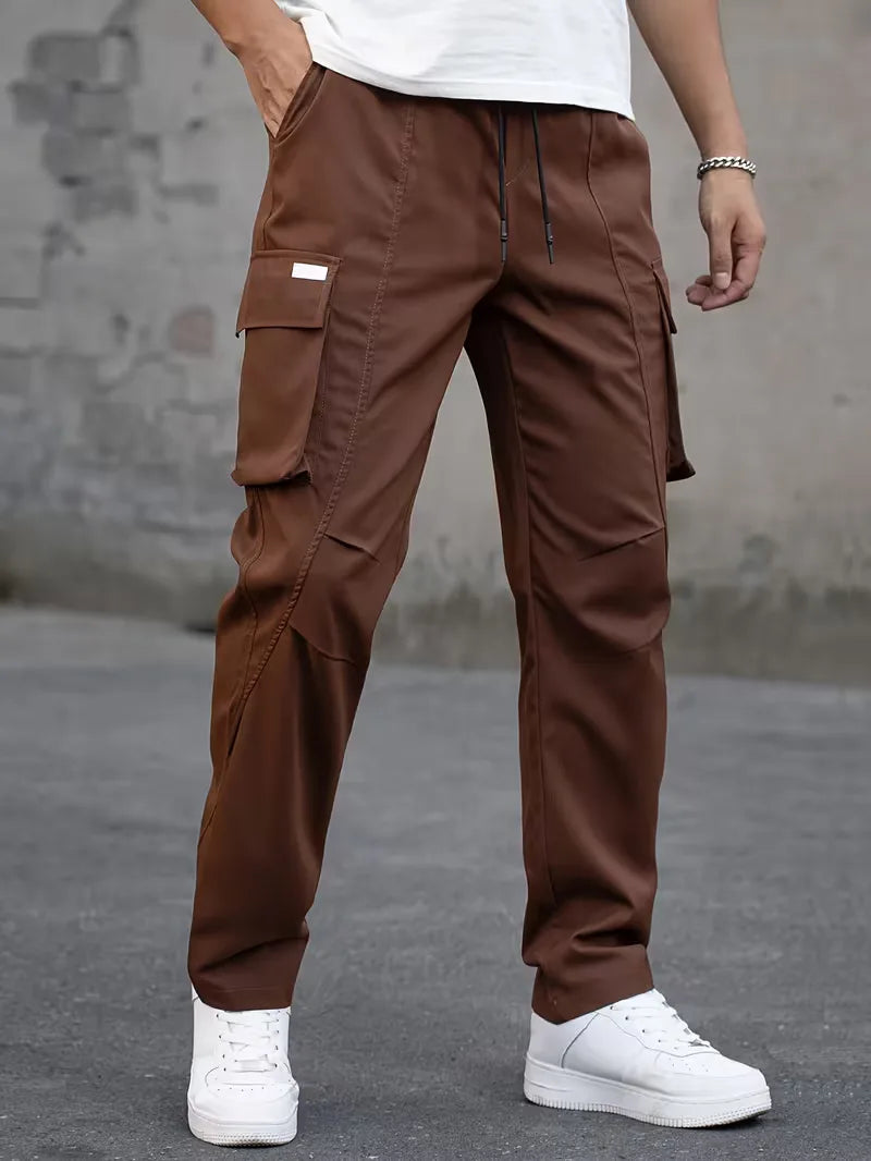 Men’s Cargo Pants Regular Fit Drawstring Waist-Cargo broeken-Stilenza-Stilenza