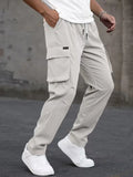 Men’s Cargo Pants Regular Fit Drawstring Waist-Cargo broeken-Stilenza-Stilenza