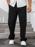 Men’s Cargo Pants Straight Fit Washed Denim-Stilenza-Stilenza