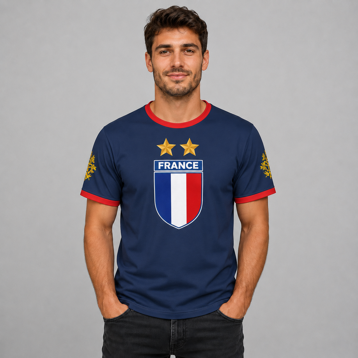 Men’s France National Team Shirt Navy Edition-Stilenza-Stilenza