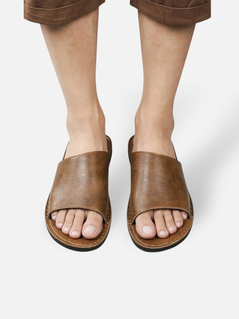 Men’s Sandals Open Toe Slide for Summer-Men Slippers-Stilenza-Stilenza
