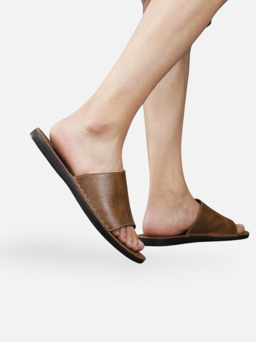 Men’s Sandals Open Toe Slide for Summer-Men Slippers-Stilenza-Stilenza