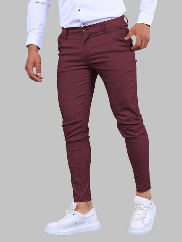 Men’s Slim Fit Chino Pants Smart Casual-Pants-Stilenza-Stilenza