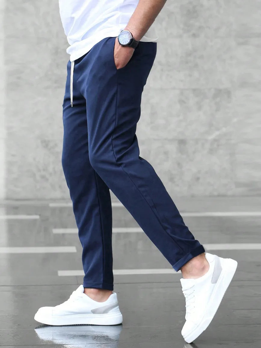 Men’s Slim Fit Jogger Pants Smart Casual-broek-Stilenza-Stilenza