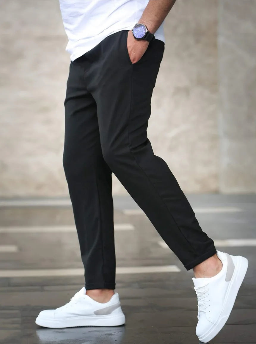 Men’s Slim Fit Jogger Pants Smart Casual-broek-Stilenza-Stilenza