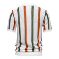 Men’s Striped Knit Polo Shirt-Stilenza-Stilenza