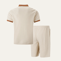 Men’s Two Piece Polo Shorts Set-Men Summer Sets-Stilenza-Stilenza