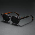Retro Square Sunglasses with Tinted Lenses-Stilenza-Charcoal-Stilenza