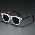 Retro Square Sunglasses with Tinted Lenses-Stilenza-White-Stilenza