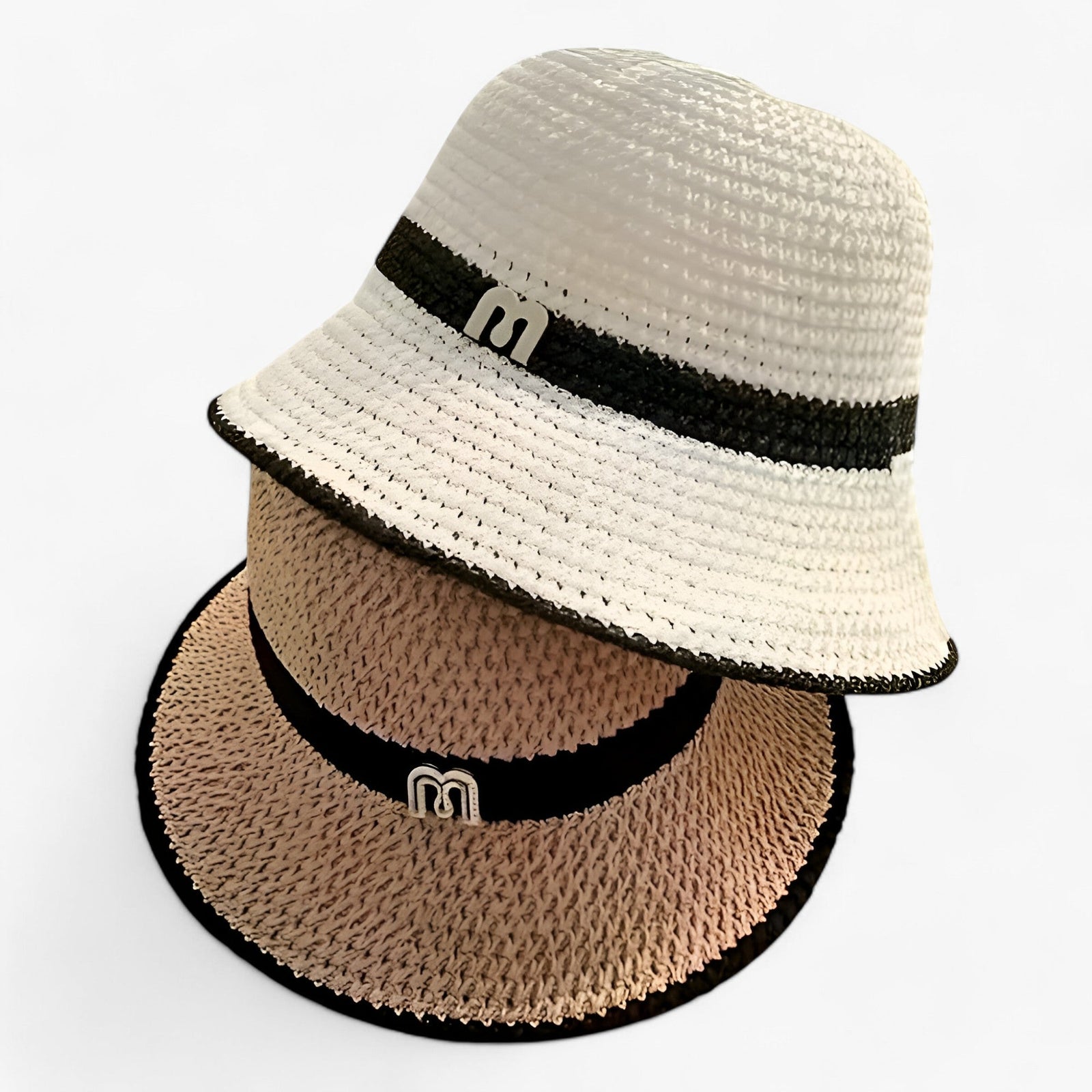 Women’s Bucket Sun Hat with Contrast Band-Stilenza-Stilenza