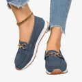 Women’s Chain Loafers Slip On Flats-Stilenza-Light Blue-36-Stilenza