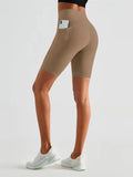 Women’s High Waisted Short Gym Leggings with Pocket-Sportshort-Stilenza-Stilenza