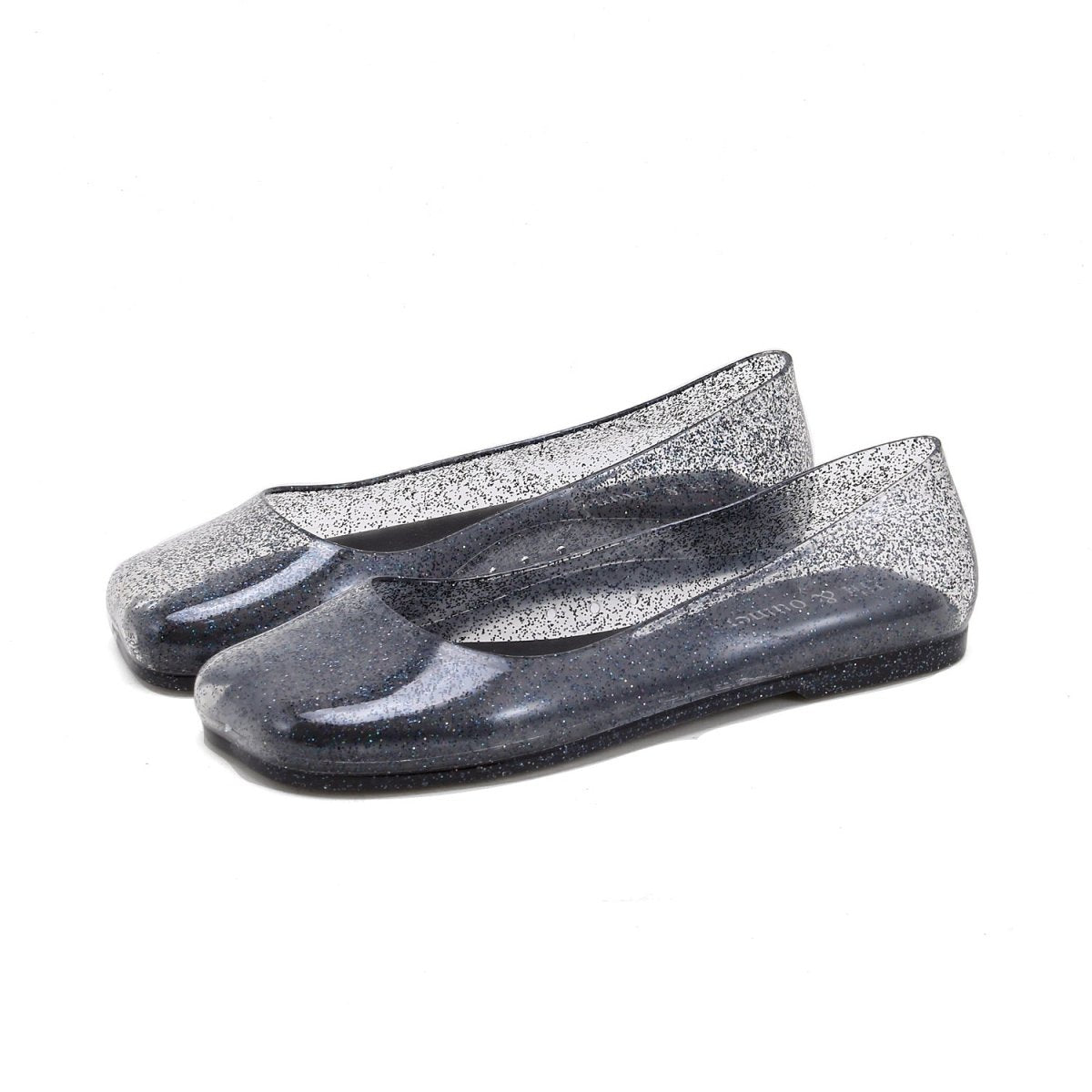 Women’s Jelly Flats Glitter Slip On Shoes-Stilenza-Navy Blue-37-Stilenza