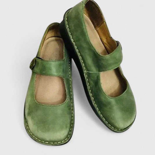 Women’s Mary Jane Flats with Buckle Strap-Stilenza-Stilenza