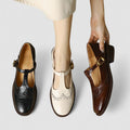 Women’s Mary Jane Flats with Low Heel-SS - Womens - Sandals-Stilenza-Stilenza