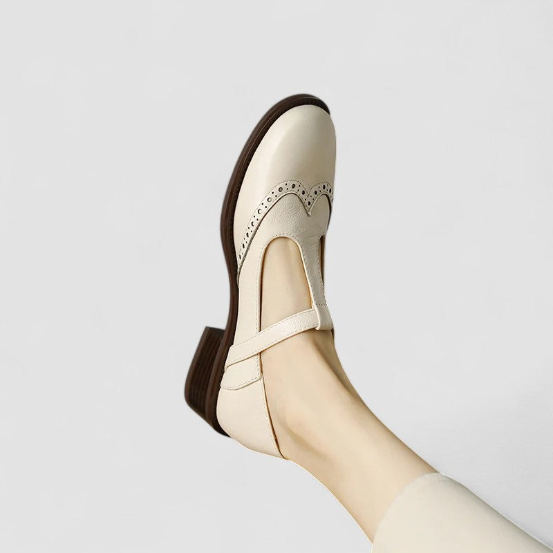 Women’s Mary Jane Flats with Low Heel-SS - Womens - Sandals-Stilenza-Stilenza