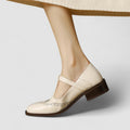 Women’s Mary Jane Flats with Low Heel-SS - Womens - Sandals-Stilenza-Stilenza