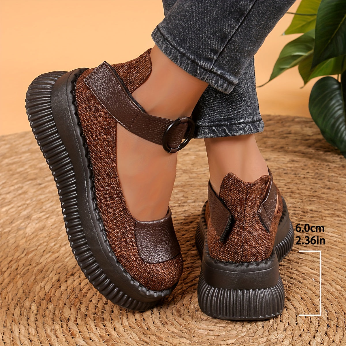 Women’s Platform Mary Jane Shoes with Buckle Strap-Women Shoes-Stilenza-Stilenza