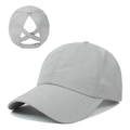 Women’s Running Cap with Ponytail Opening-Stilenza-Grey-One size-Stilenza