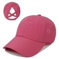 Women’s Running Cap with Ponytail Opening-Stilenza-Pink-One size-Stilenza