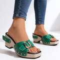 Women’s Sandals Open Toe Wedge with Buckle-Stilenza-Stilenza