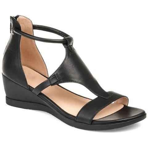 Women’s Strappy Wedge Sandals Open Toe-Sandalen & Hausschuhe-Stilenza-Stilenza