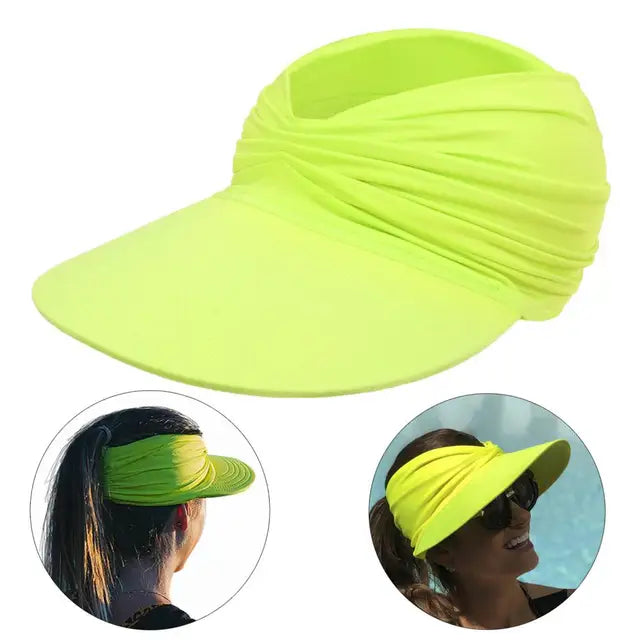 Women’s Sun Visor Hat with Wide Brim-Stilenza-Stilenza