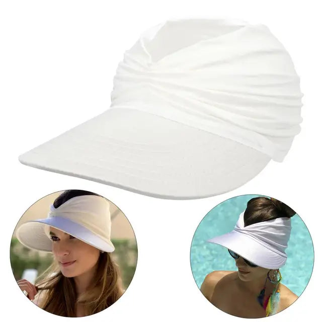 Women’s Sun Visor Hat with Wide Brim-Stilenza-Stilenza