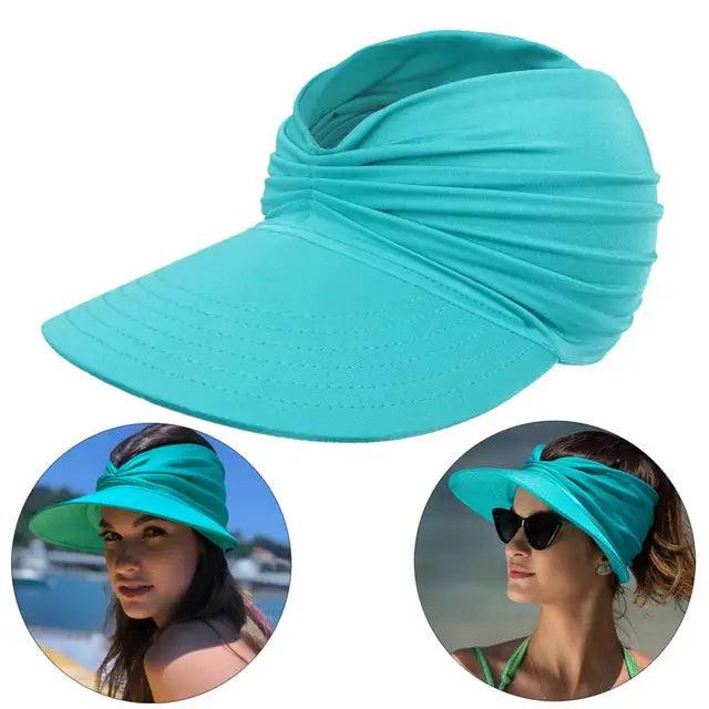 Women’s Sun Visor Hat with Wide Brim-Stilenza-Stilenza