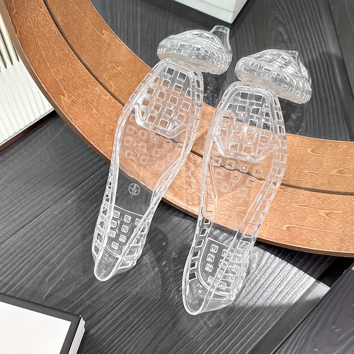 Women’s Transparent Jelly Flats Slip On-Stilenza-Stilenza