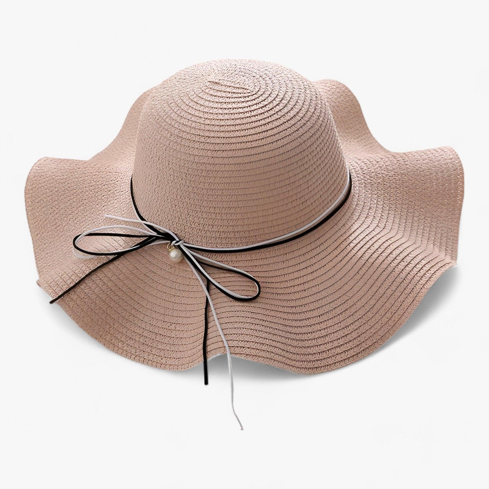 Women’s Wide Brim Sun Hat with Bow Detail-Stilenza-Pink-One size-Stilenza