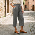 Women’s Wide Leg Capri Pants with Pockets-Yoga Pants-Stilenza-Stilenza