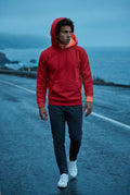 Red Lined Regular Fit Pullover Pocket Hoodie - Fleece lined hoodie - Photo 34