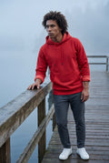 Red Lined Regular Fit Pullover Pocket Hoodie - Fleece lined hoodie - Photo 36