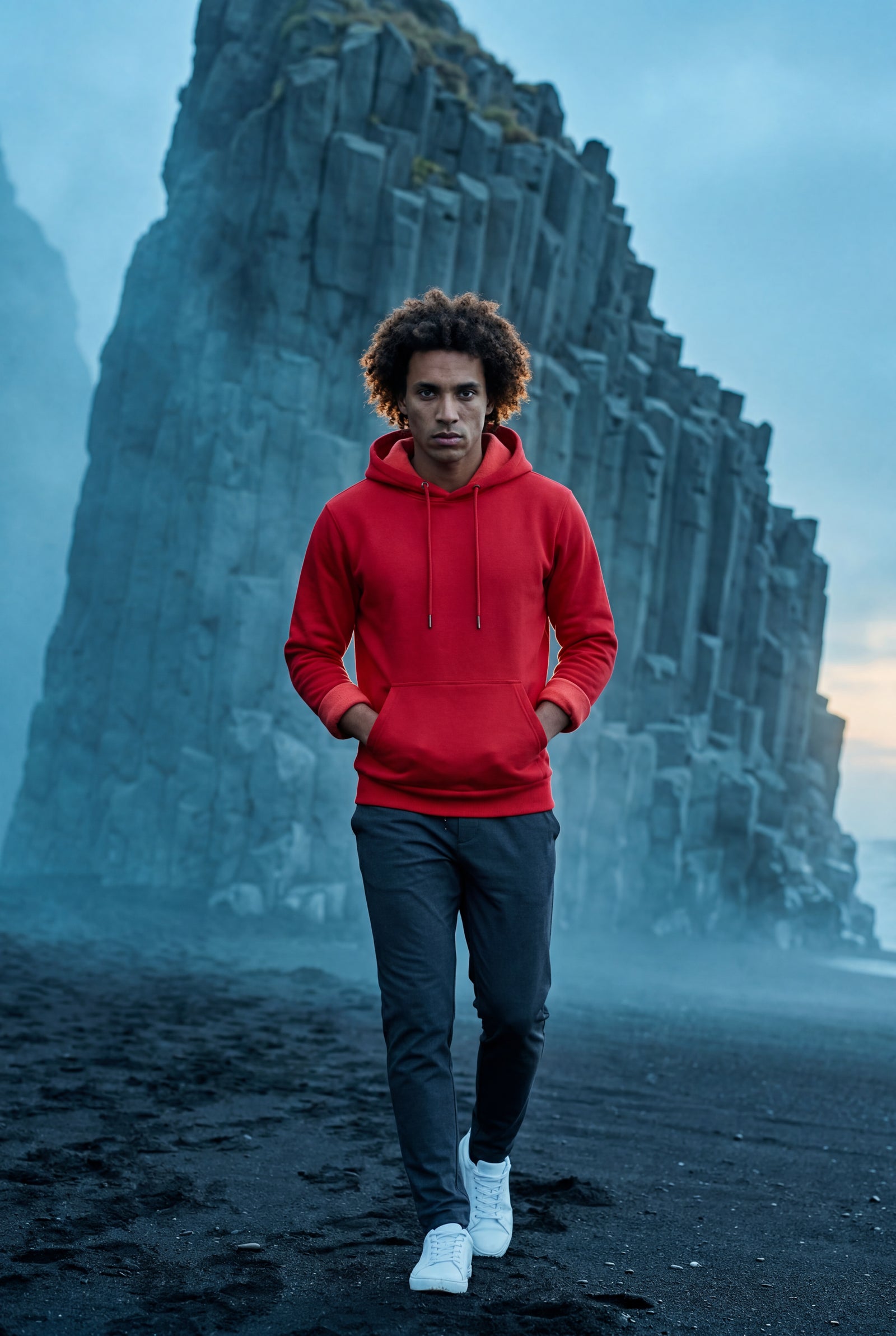 Red Lined Regular Fit Pullover Pocket Hoodie - Fleece lined hoodie - Photo 38