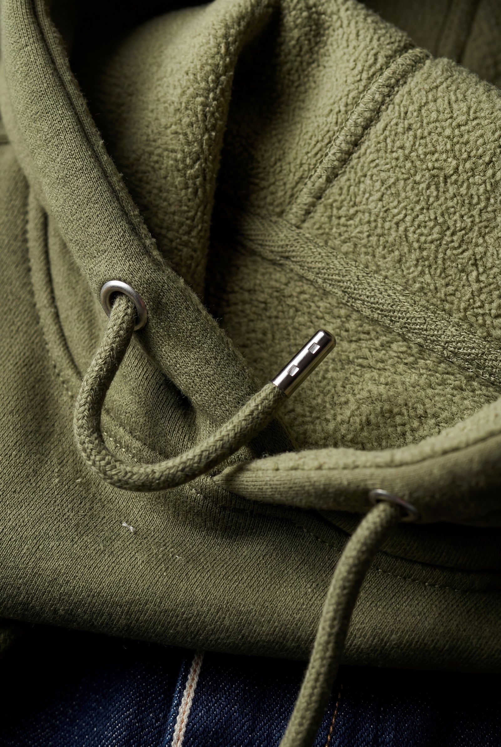 Army Green Lined Regular Fit Pullover Pocket Hoodie - Fleece lined hoodie - Photo 5