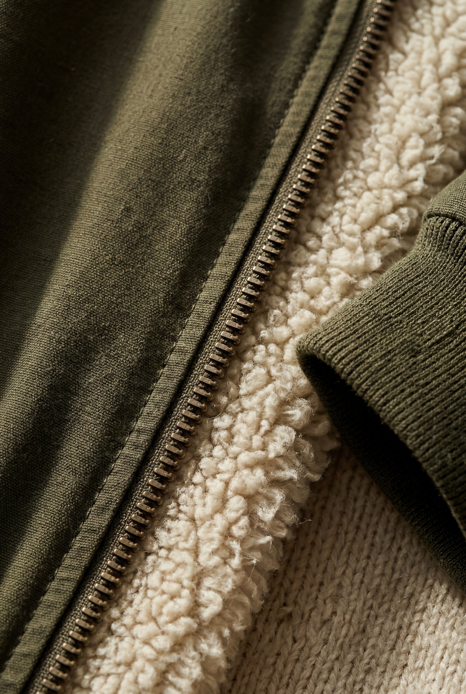 Army Green Stand Collar Zip-front Classic Bomber Jacket - Photo 9